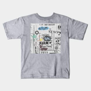 RETRO VINTAGE NEWSPAPER COMICS Kids T-Shirt